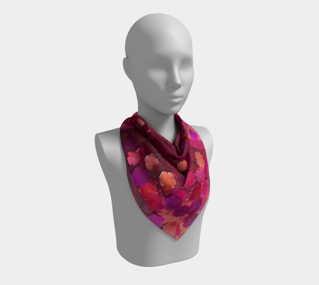Salley Knight - blossom geometry (square scarf)