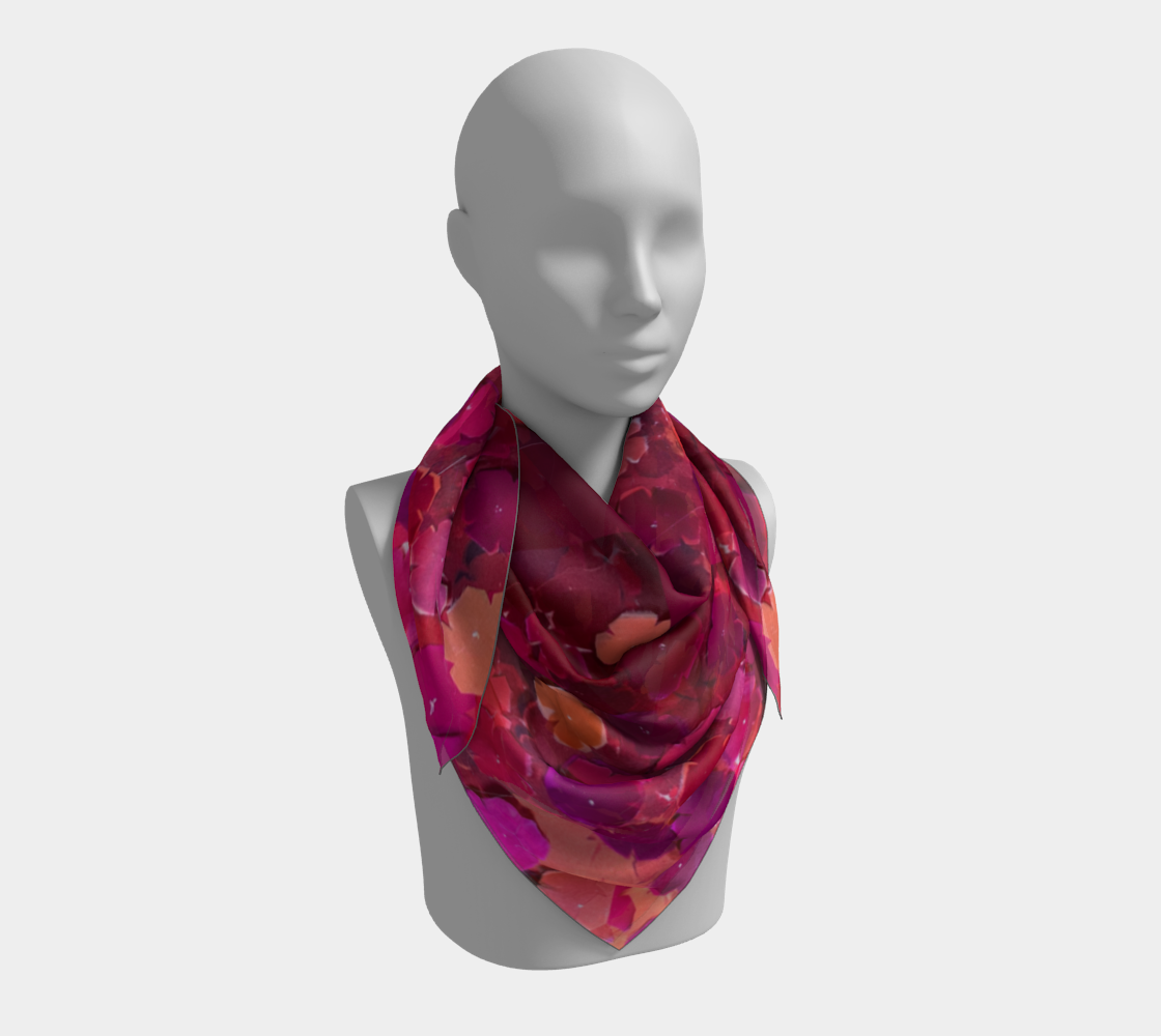 Salley Knight - blossom geometry (square scarf)