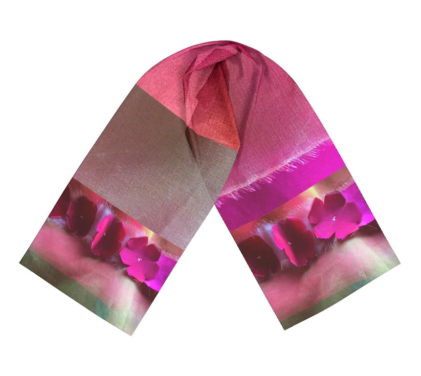 Salley Knight - blossoms (long scarf)