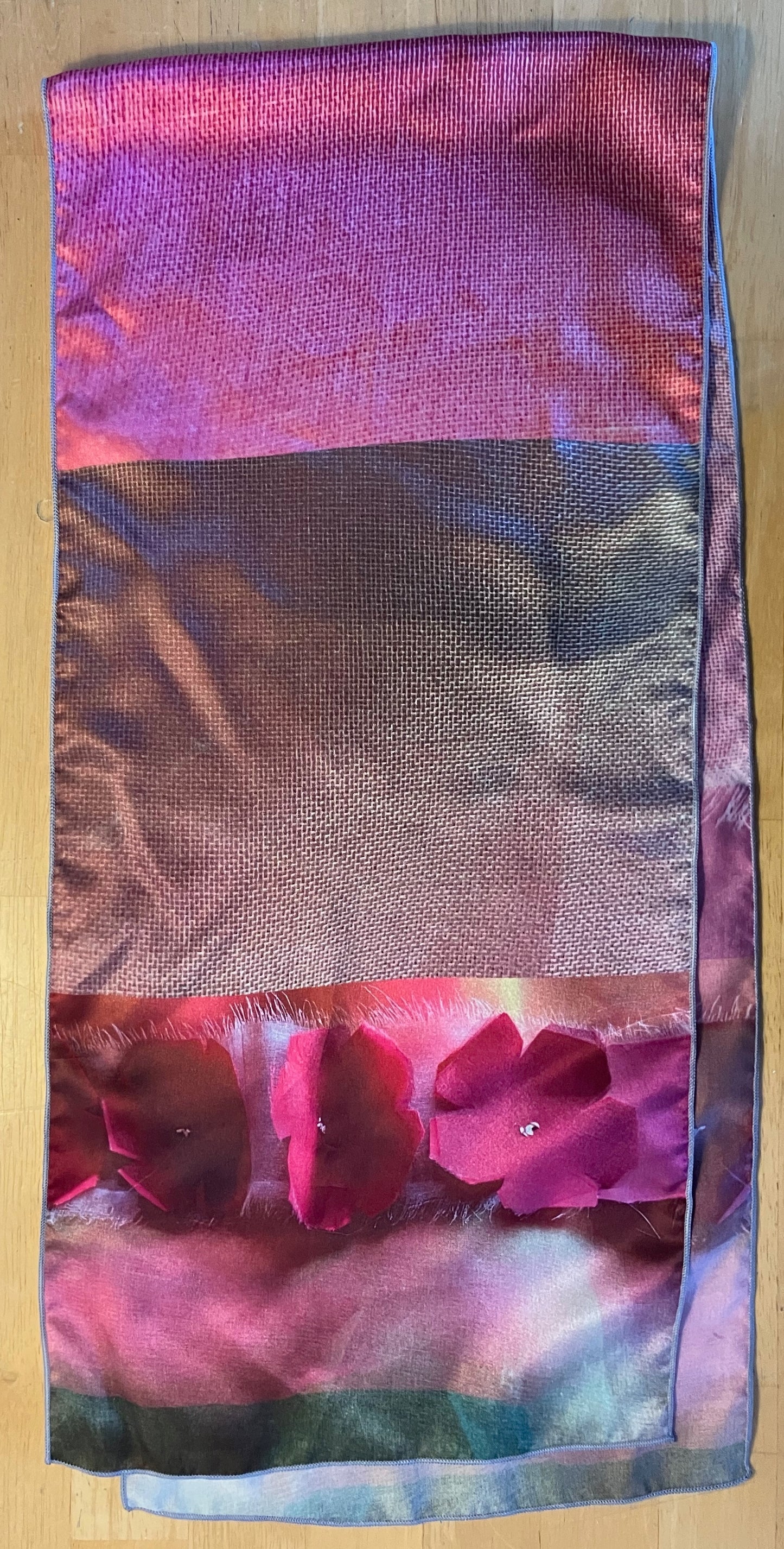 Salley Knight - blossoms (long scarf)