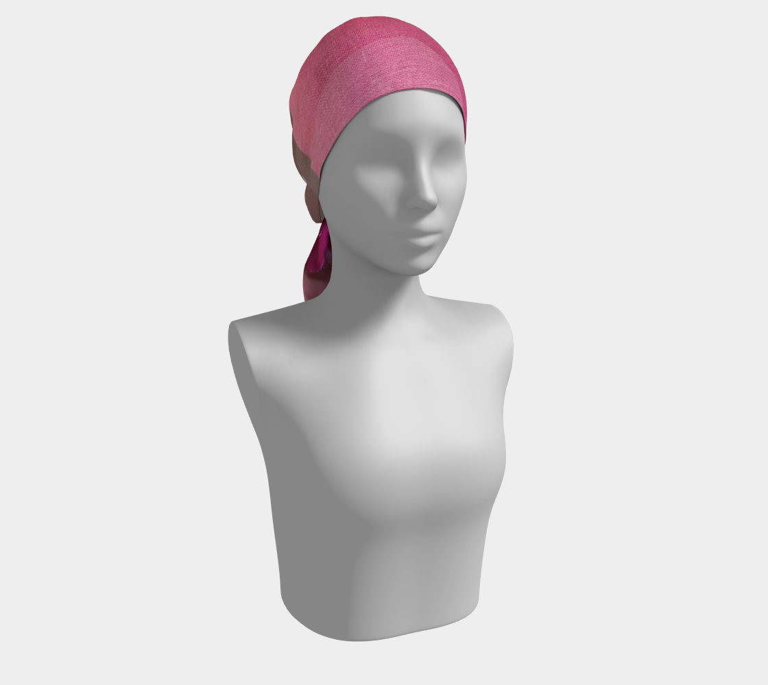 Salley Knight - blossoms (long scarf) model head