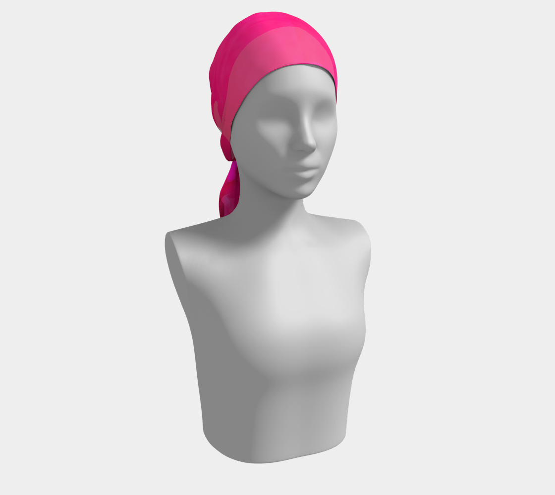 Salley Knight - pink horse (long scarf)