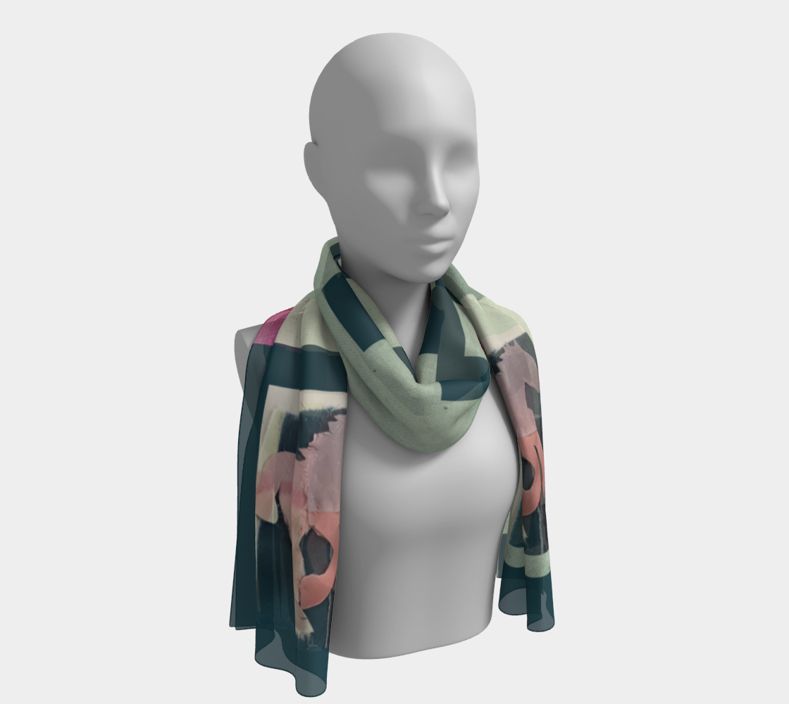 Salley Knight - running horse w/ more complex background (long scarf)