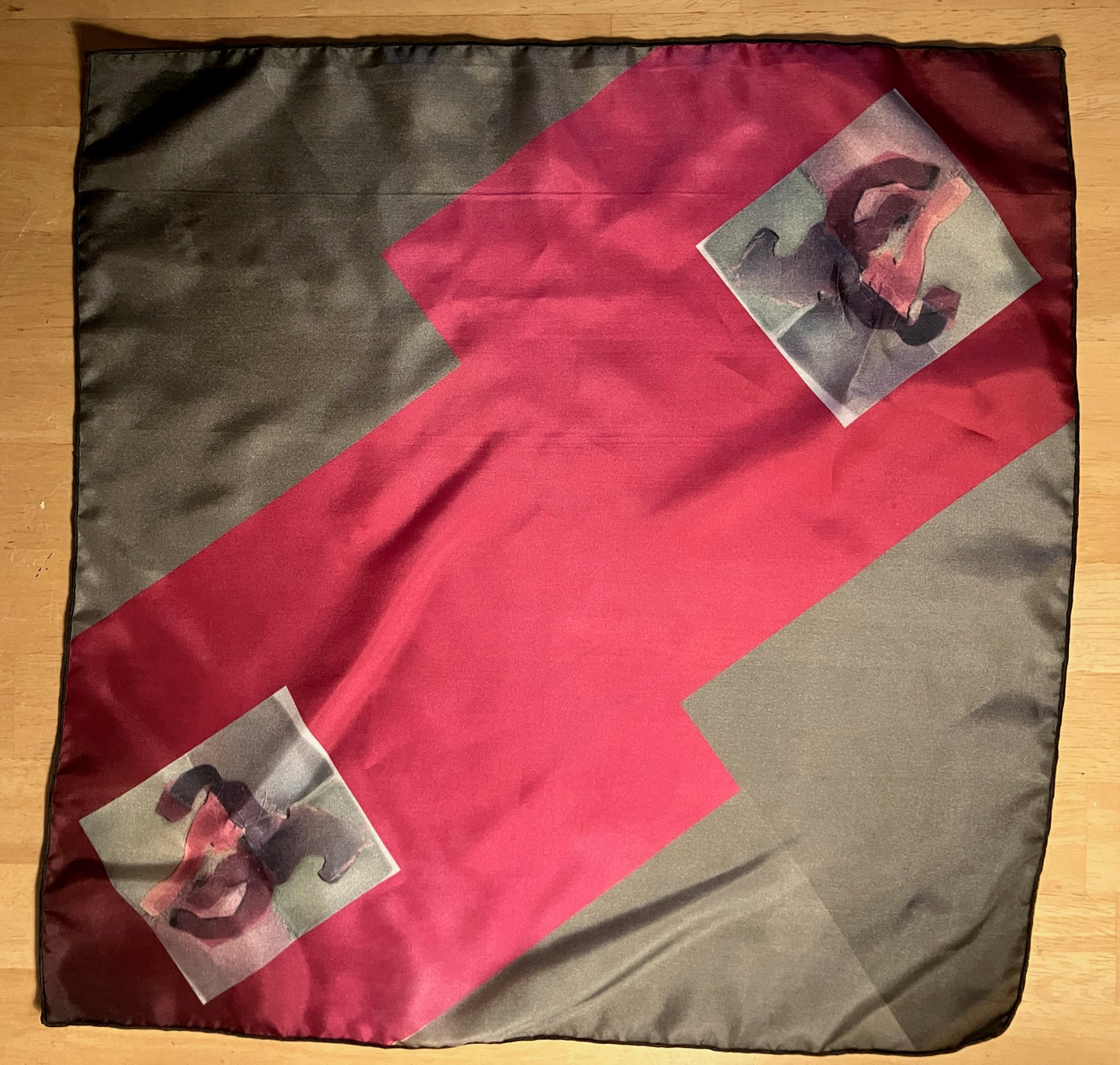 Salley Knight - well-stitched horse (square scarf)