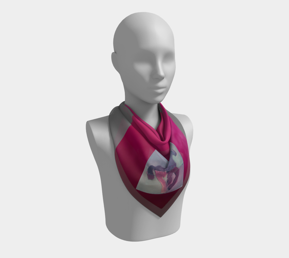 Salley Knight - well-stitched horse (square scarf)