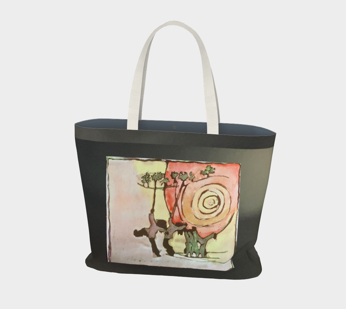 Salley Knight Studio - Celebrate! with logo (large tote) - front