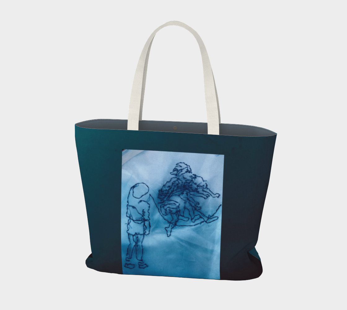 Salley Knight Studio - Jump Rope (large tote) - front