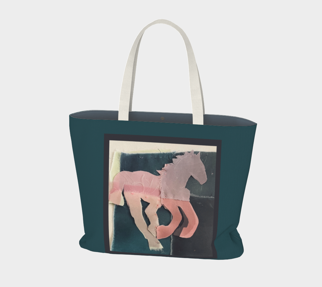 Salley Knight Studio - Running Horse - large tote - front