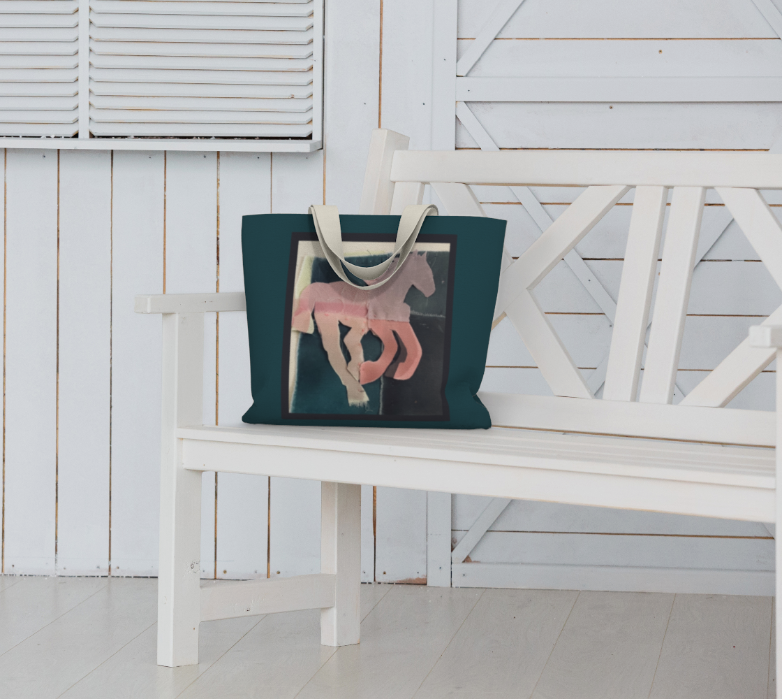 Salley Knight Studio - Running Horse - large tote - prop view 2