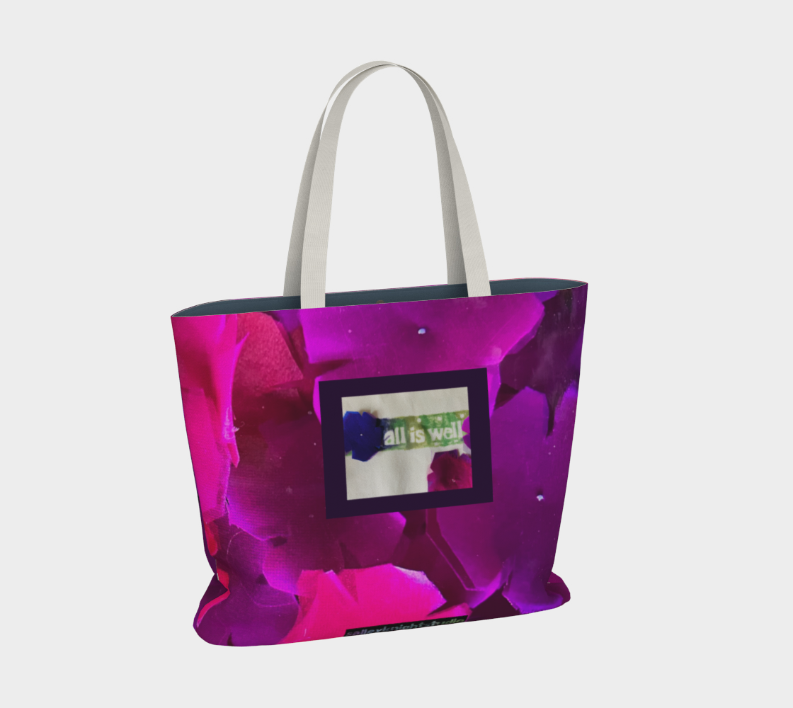 Salley Knight Studio - all is well w/logo (large tote) - back
