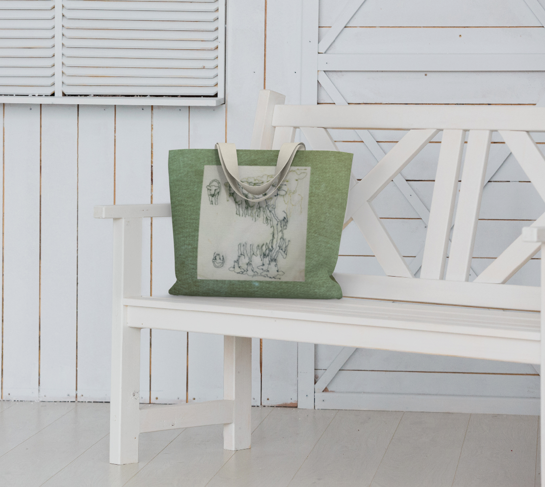 Salley Knight Studio - cows w/logo (large tote) - prop view 2