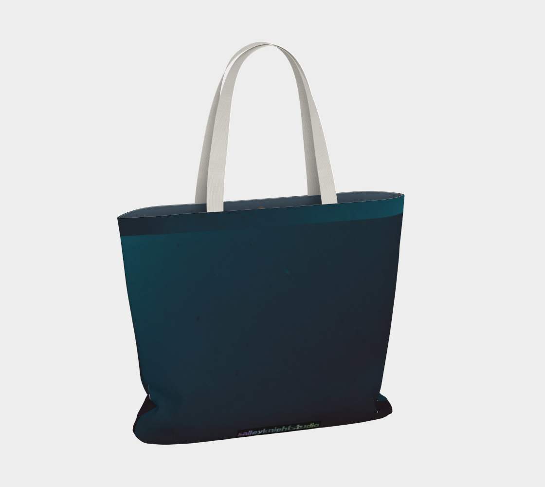 Salley Knight Studio - learning (blue)(large tote) - back