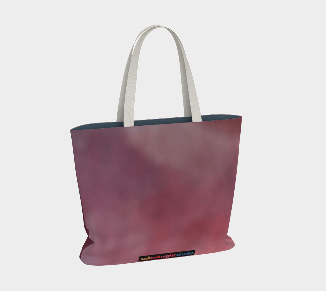 Salley Knight Studio - standing horse (pink large tote) back