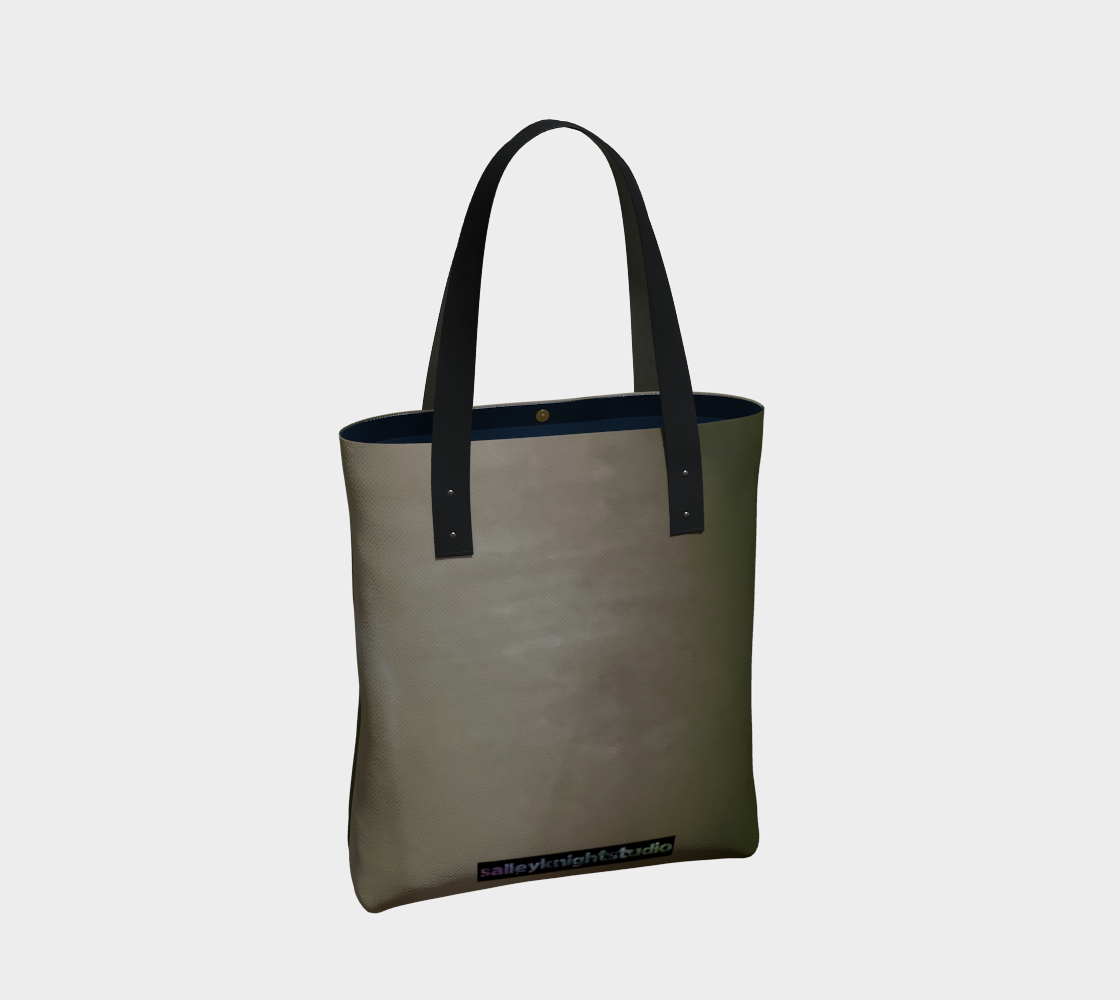 Salley Knight Studion - standing horse (green tote) - back
