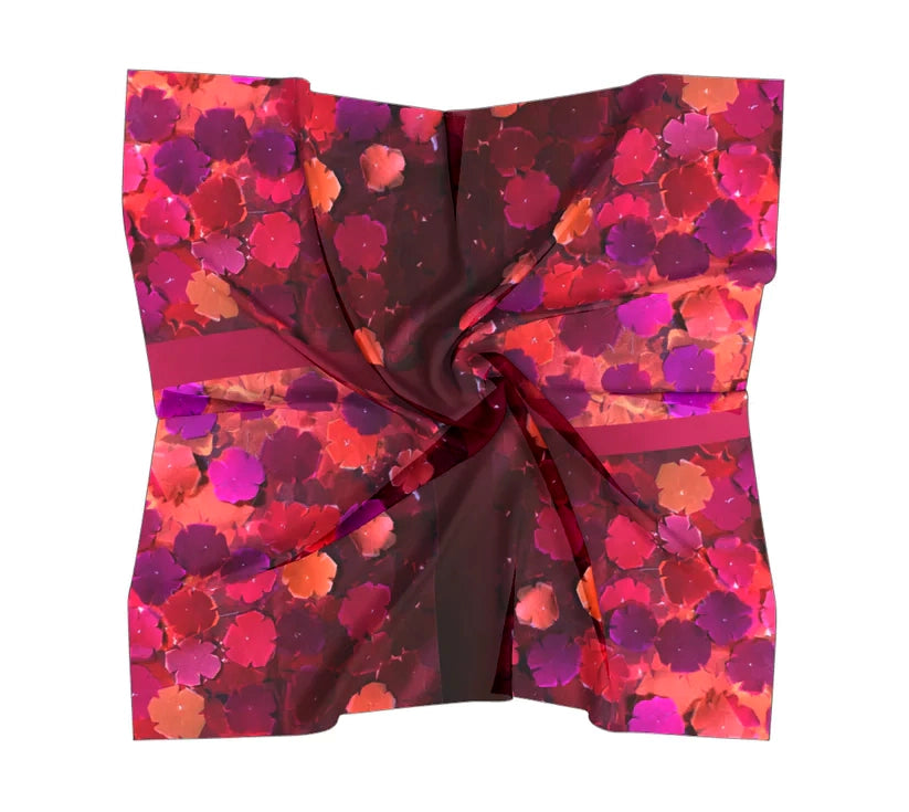 Salley Knight - blossom geometry (square scarf)