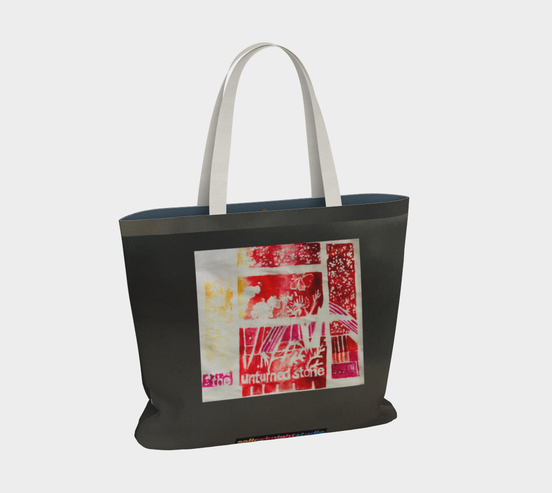 Salley Knight Studio - no stone unturned (large tote) - front 2