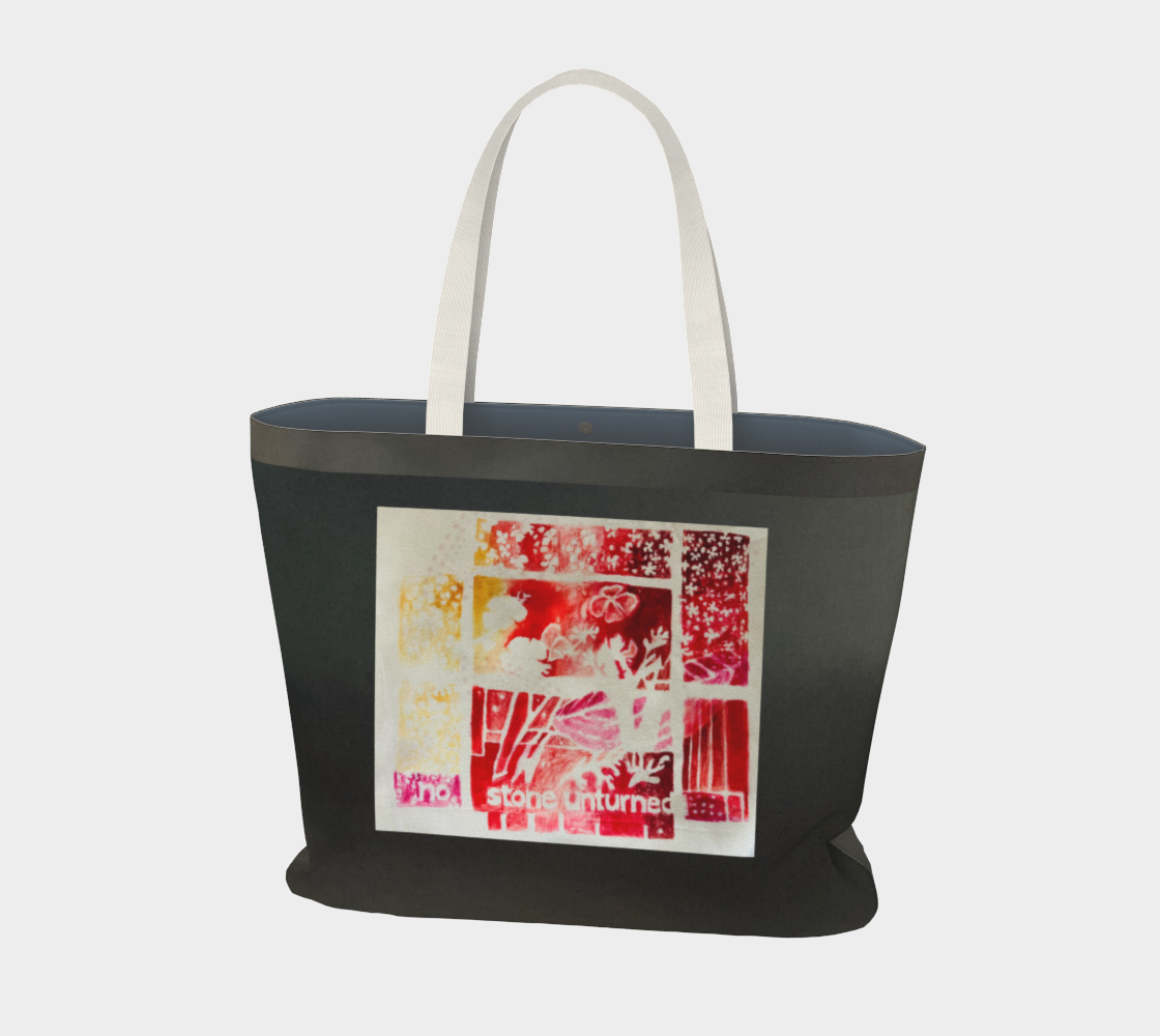 Salley Knight Studio - no stone unturned (large tote) - front