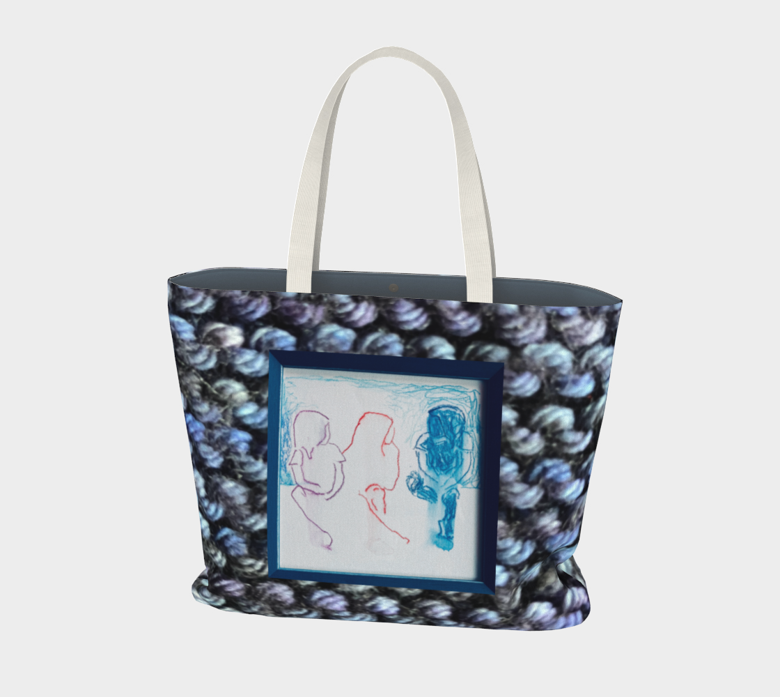 Salley Knight Studio - time together  (large tote) front