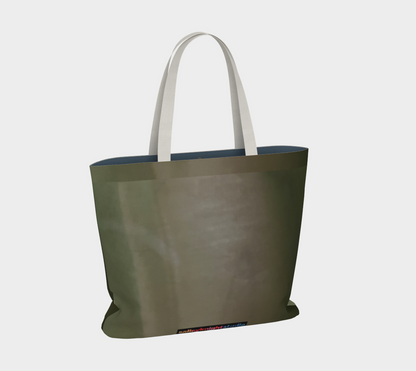Salley Knight Studion - standing horse (green large tote) - back