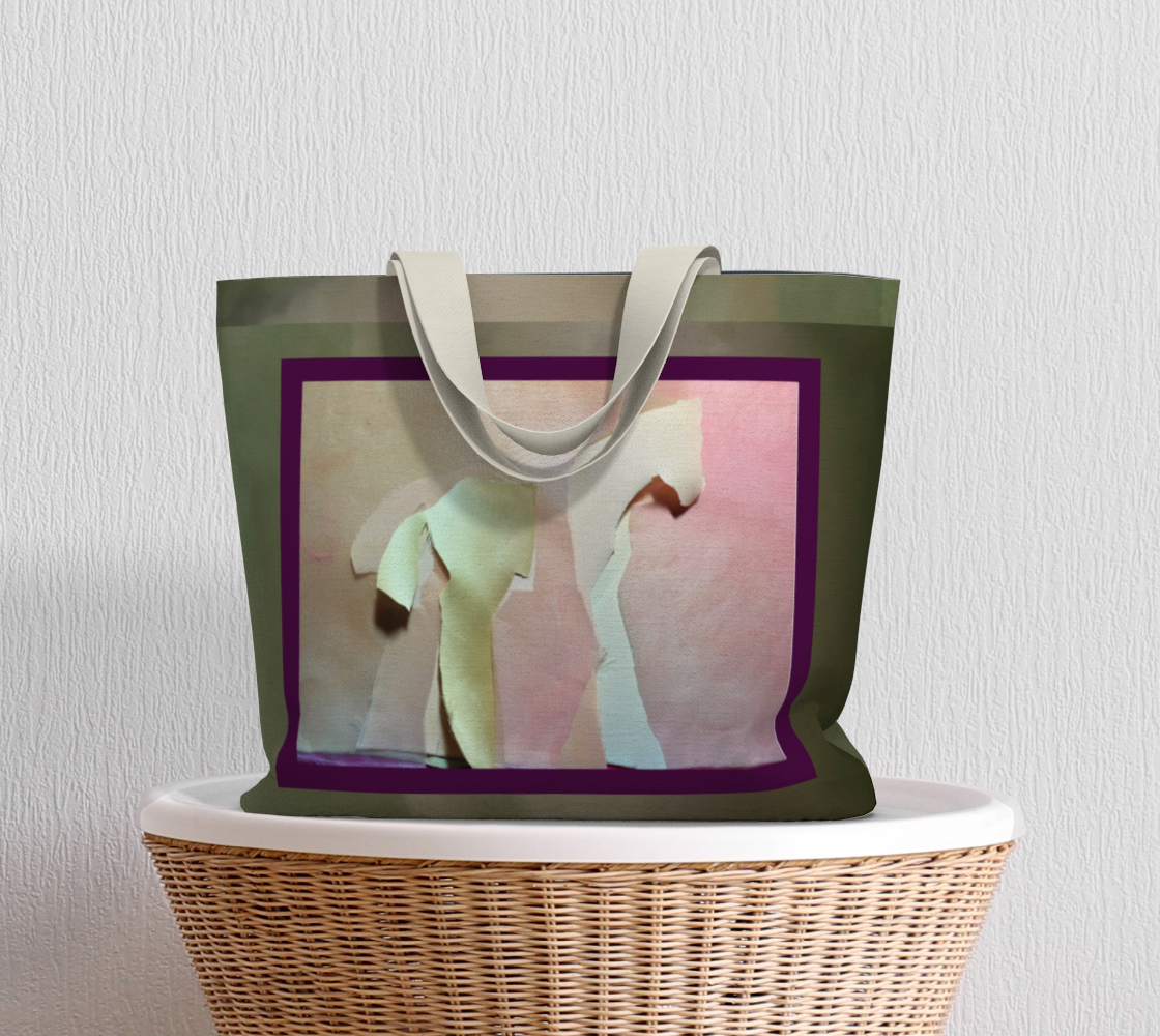 Salley Knight Studion - standing horse (green large tote) - prop view